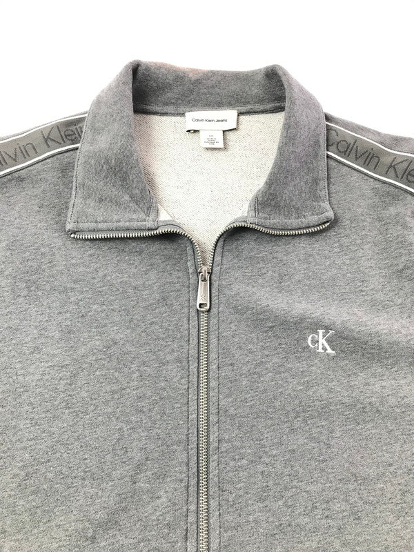 【中古品】【メンズ】 CALVIN KLEIN JEANS カルバン クライン ジーンズ ZIP UP SWEAT JACKET 4RF268G ジップアップ スウェット ジャケット ライトアウター 141-260625-rt-20-tagh サイズ：L カラー：グレー 万代Net店