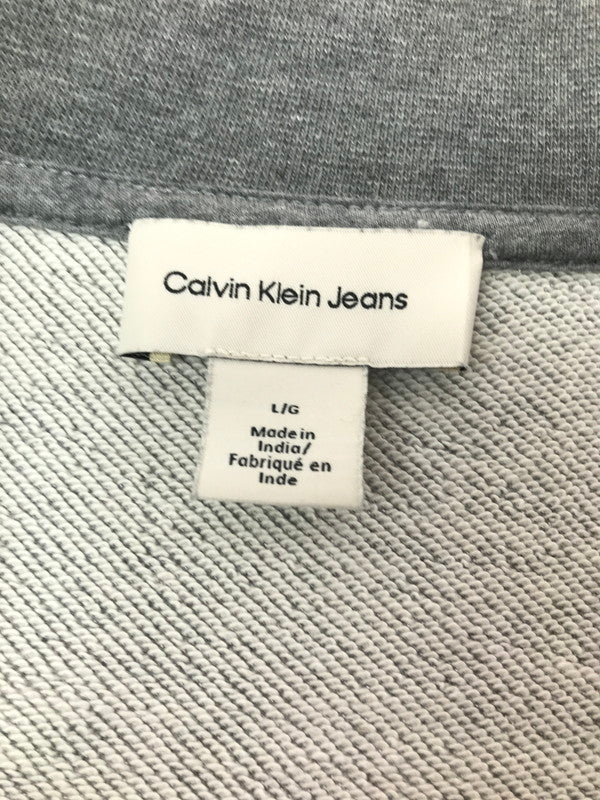 【中古品】【メンズ】 CALVIN KLEIN JEANS カルバン クライン ジーンズ ZIP UP SWEAT JACKET 4RF268G ジップアップ スウェット ジャケット ライトアウター 141-260625-rt-20-tagh サイズ：L カラー：グレー 万代Net店