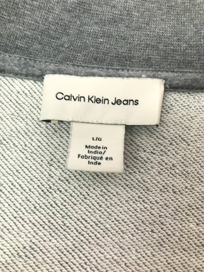 【中古品】【メンズ】 CALVIN KLEIN JEANS カルバン クライン ジーンズ ZIP UP SWEAT JACKET 4RF268G ジップアップ スウェット ジャケット ライトアウター 141-260625-rt-20-tagh サイズ：L カラー：グレー 万代Net店