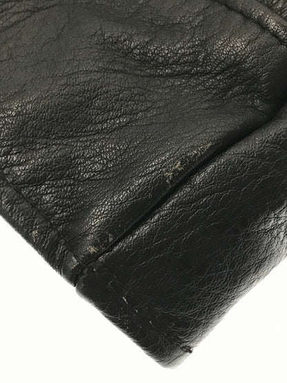 【中古品】【メンズ】 SCHOTT ショット ZIP LEATHER JACKET ジップ レザー ジャケット USA製 アウター 145-260621-rt-10-tagh サイズ：36 カラー：ブラック 万代Net店