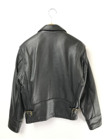 【中古品】【メンズ】 SCHOTT ショット ZIP LEATHER JACKET ジップ レザー ジャケット USA製 アウター 145-260621-rt-10-tagh サイズ：36 カラー：ブラック 万代Net店