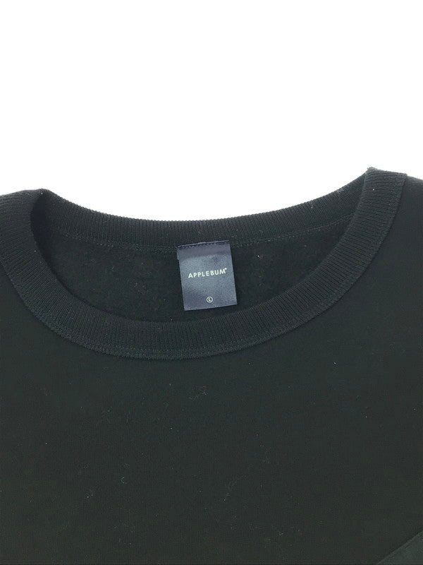 【中古品】【メンズ】 APPLEBUM アップルバム BOA POCKET CREW SWEAT ボア ポケット クルー スウェット トレーナー 142-260629-na-08-tagh サイズ：L カラー：ブラック 万代Net店
