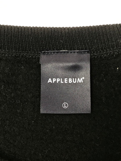 【中古品】【メンズ】 APPLEBUM アップルバム BOA POCKET CREW SWEAT ボア ポケット クルー スウェット トレーナー 142-260629-na-08-tagh サイズ：L カラー：ブラック 万代Net店