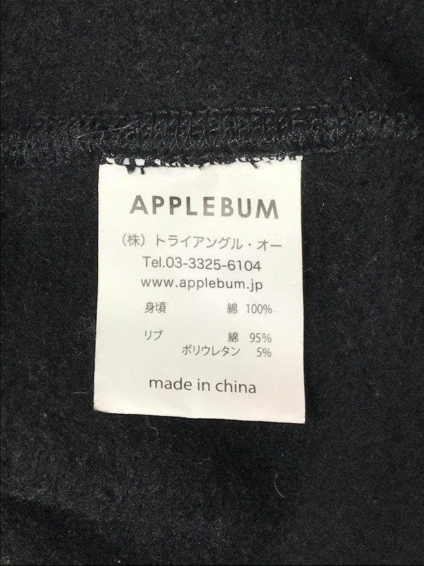 【中古品】【メンズ】 APPLEBUM アップルバム BOA POCKET CREW SWEAT ボア ポケット クルー スウェット トレーナー 142-260629-na-08-tagh サイズ：L カラー：ブラック 万代Net店