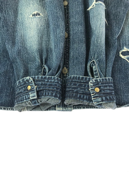 【中古品】【メンズ】 LAFAYETTE ラファイエット WASHED DENIM SHIRT デニムシャツ 長袖シャツ 142-260629-na-17-tagh サイズ：L カラー：インディゴ 万代Net店