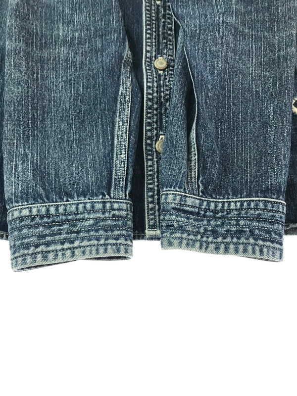【中古品】【メンズ】 LAFAYETTE ラファイエット WASHED DENIM SHIRT デニムシャツ 長袖シャツ 142-260629-na-17-tagh サイズ：L カラー：インディゴ 万代Net店