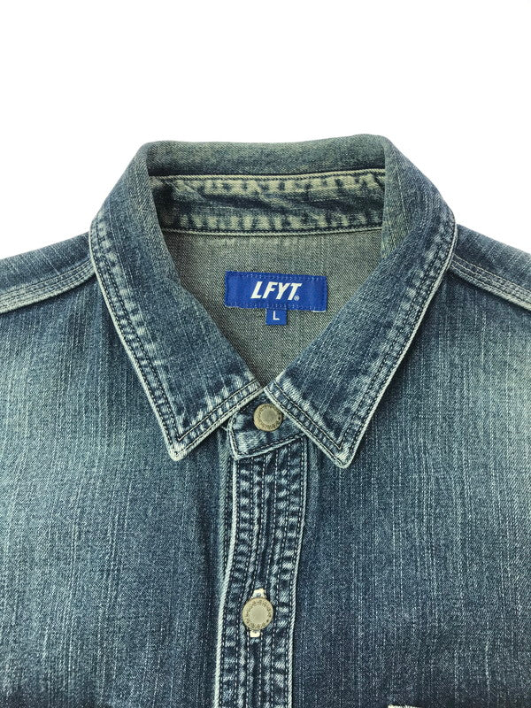 【中古品】【メンズ】 LAFAYETTE ラファイエット WASHED DENIM SHIRT デニムシャツ 長袖シャツ 142-260629-na-17-tagh サイズ：L カラー：インディゴ 万代Net店