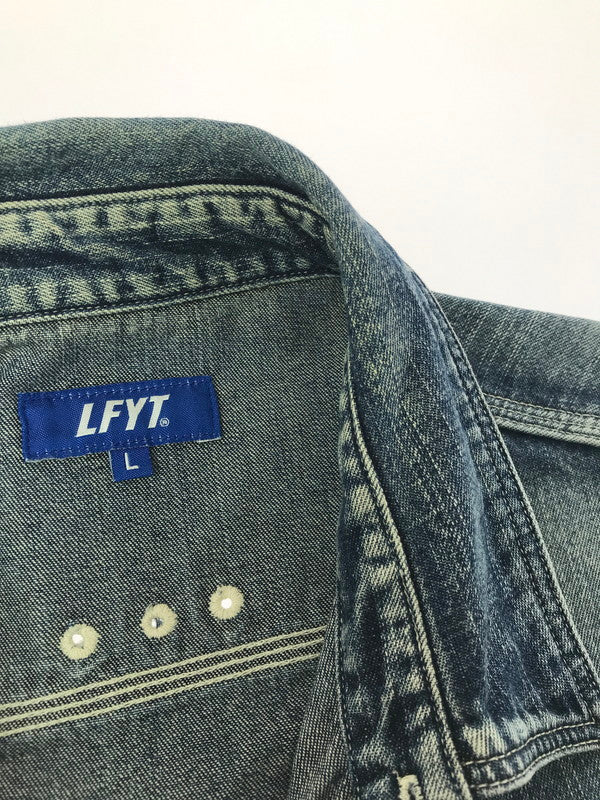 【中古品】【メンズ】 LAFAYETTE ラファイエット WASHED DENIM SHIRT デニムシャツ 長袖シャツ 142-260629-na-17-tagh サイズ：L カラー：インディゴ 万代Net店