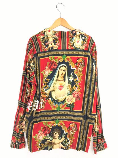 【中古品】【メンズ】 ALLY&DIA アリーアンドダイア EMMANUEL MARIA ALLOVER L/S SHIRT AD23AW003 マリア 長袖シャツ 142-260629-na-10-tagh サイズ：XL カラー：レッド系 万代Net店