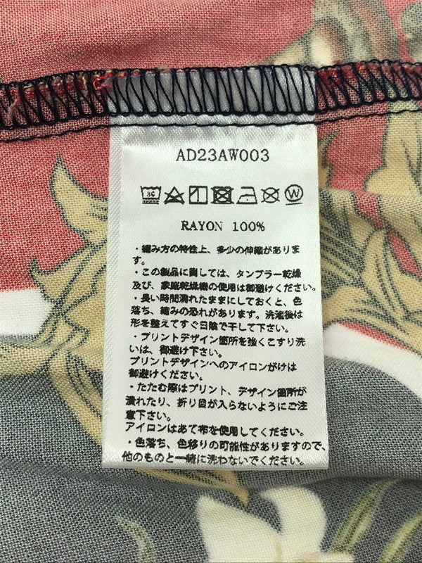 【中古品】【メンズ】 ALLY&DIA アリーアンドダイア EMMANUEL MARIA ALLOVER L/S SHIRT AD23AW003 マリア 長袖シャツ 142-260629-na-10-tagh サイズ：XL カラー：レッド系 万代Net店