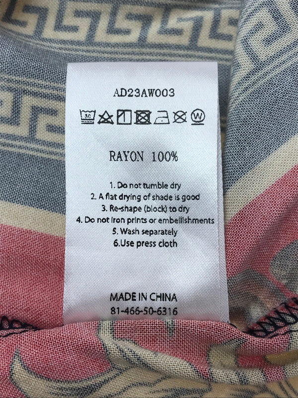 【中古品】【メンズ】 ALLY&DIA アリーアンドダイア EMMANUEL MARIA ALLOVER L/S SHIRT AD23AW003 マリア 長袖シャツ 142-260629-na-10-tagh サイズ：XL カラー：レッド系 万代Net店