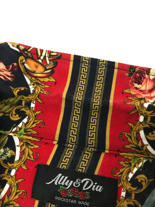 【中古品】【メンズ】 ALLY&DIA アリーアンドダイア EMMANUEL MARIA ALLOVER L/S SHIRT AD23AW003 マリア 長袖シャツ 142-260629-na-10-tagh サイズ：XL カラー：レッド系 万代Net店