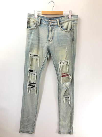 【中古品】【メンズ】 MNML ミニマル SKINNY DENIM PANTS スキニー デニム パンツ ジーンズ ボトムス 153-260709-rt-02-tag サイズ：32 カラー：ライトインディゴ 万代Net店