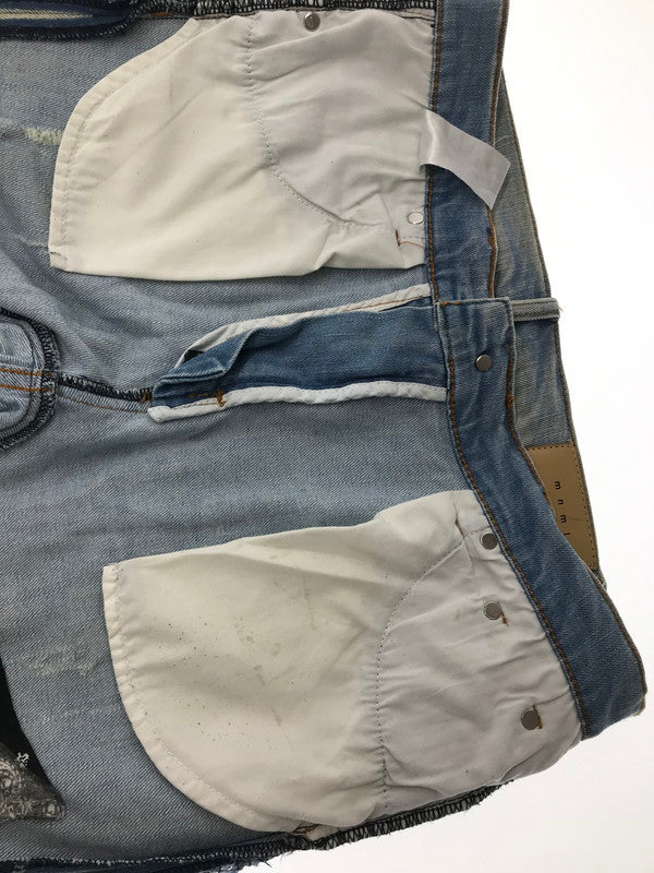 【中古品】【メンズ】 MNML ミニマル SKINNY DENIM PANTS スキニー デニム パンツ ジーンズ ボトムス 153-260709-rt-02-tag サイズ：32 カラー：ライトインディゴ 万代Net店