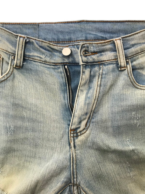 【中古品】【メンズ】 MNML ミニマル SKINNY DENIM PANTS スキニー デニム パンツ ジーンズ ボトムス 153-260709-rt-02-tag サイズ：32 カラー：ライトインディゴ 万代Net店