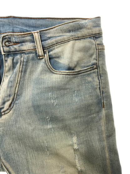 【中古品】【メンズ】 MNML ミニマル SKINNY DENIM PANTS スキニー デニム パンツ ジーンズ ボトムス 153-260709-rt-02-tag サイズ：32 カラー：ライトインディゴ 万代Net店