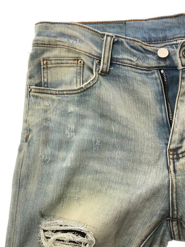 【中古品】【メンズ】 MNML ミニマル SKINNY DENIM PANTS スキニー デニム パンツ ジーンズ ボトムス 153-260709-rt-02-tag サイズ：32 カラー：ライトインディゴ 万代Net店