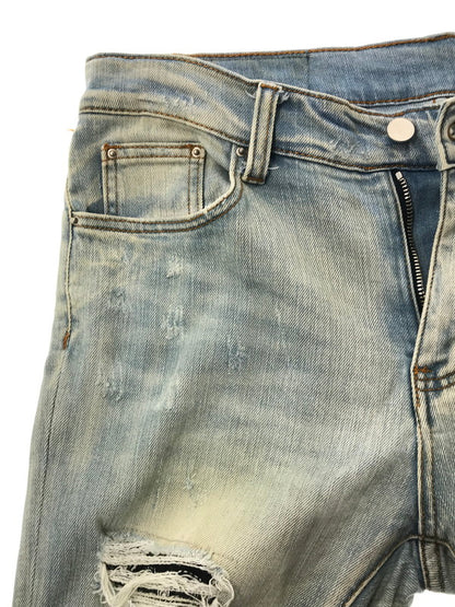 【中古品】【メンズ】 MNML ミニマル SKINNY DENIM PANTS スキニー デニム パンツ ジーンズ ボトムス 153-260709-rt-02-tag サイズ：32 カラー：ライトインディゴ 万代Net店