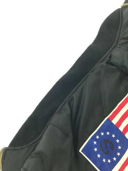 【中古品】【メンズ】 LAFAYETTE ラファイエット PATCH FLIGHT JACKET LFT18AW049 パッチ フライト ジャケット アウター 142-260703-YY-14-tagh サイズ：L カラー：ブラック 万代Net店