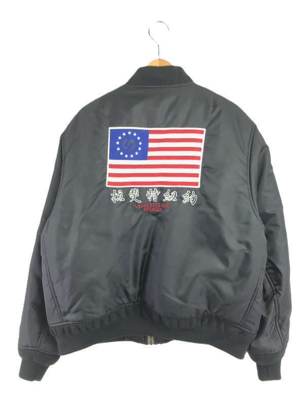 【中古品】【メンズ】 LAFAYETTE ラファイエット PATCH FLIGHT JACKET LFT18AW049 パッチ フライト ジャケット アウター 142-260703-YY-14-tagh サイズ：L カラー：ブラック 万代Net店
