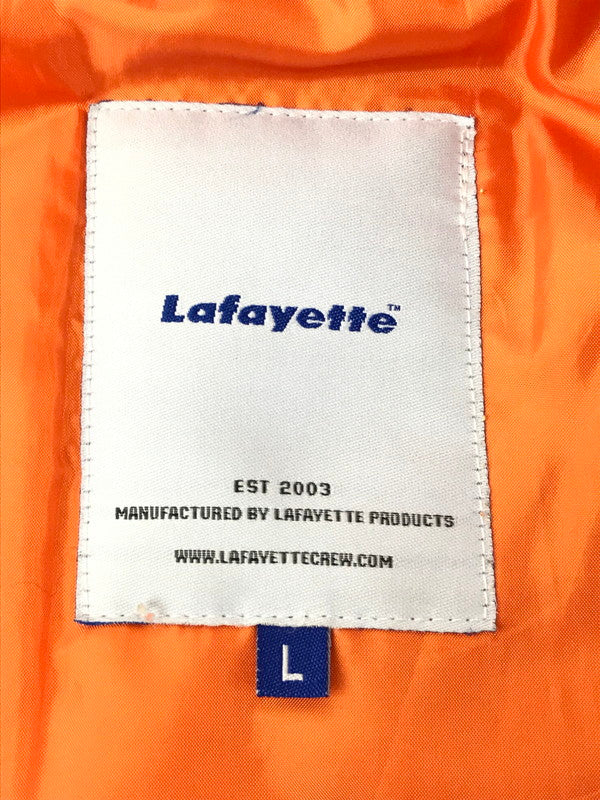【中古品】【メンズ】 LAFAYETTE ラファイエット PATCH FLIGHT JACKET LFT18AW049 パッチ フライト ジャケット アウター 142-260703-YY-14-tagh サイズ：L カラー：ブラック 万代Net店