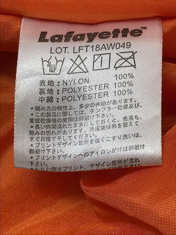 【中古品】【メンズ】 LAFAYETTE ラファイエット PATCH FLIGHT JACKET LFT18AW049 パッチ フライト ジャケット アウター 142-260703-YY-14-tagh サイズ：L カラー：ブラック 万代Net店