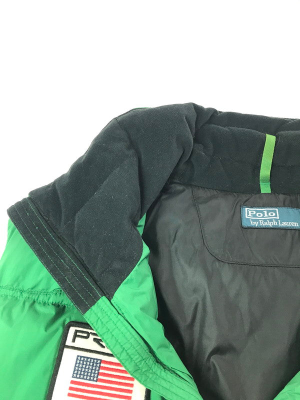 【中古品】【メンズ】 POLO RALPH LAUREN ポロ ラルフローレン 90'S DOWN VEST 90年代 ダウンベスト アウター 146-260629-na-18-tagh サイズ：L カラー：グリーン 万代Net店