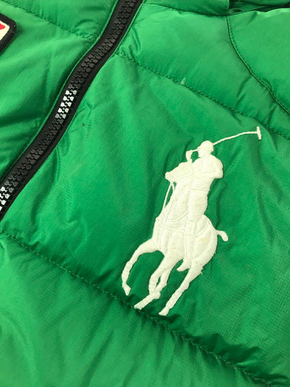 【中古品】【メンズ】 POLO RALPH LAUREN ポロ ラルフローレン 90'S DOWN VEST 90年代 ダウンベスト アウター 146-260629-na-18-tagh サイズ：L カラー：グリーン 万代Net店