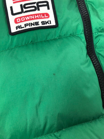 【中古品】【メンズ】 POLO RALPH LAUREN ポロ ラルフローレン 90'S DOWN VEST 90年代 ダウンベスト アウター 146-260629-na-18-tagh サイズ：L カラー：グリーン 万代Net店
