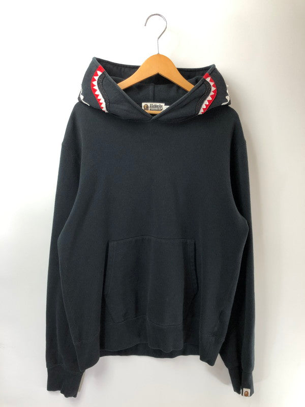 【中古品】【メンズ】 A BATHING APE ア ベイシング エイプ SHARK PULLOVER HOODIE 001PPA701013X シャーク プルオーバー フーディー パーカー トップス 142-260627-rt-06-tagh サイズ：XL カラー：ブラック 万代Net店