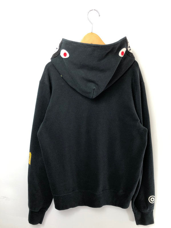 【中古品】【メンズ】 A BATHING APE ア ベイシング エイプ SHARK PULLOVER HOODIE 001PPA701013X シャーク プルオーバー フーディー パーカー トップス 142-260627-rt-06-tagh サイズ：XL カラー：ブラック 万代Net店