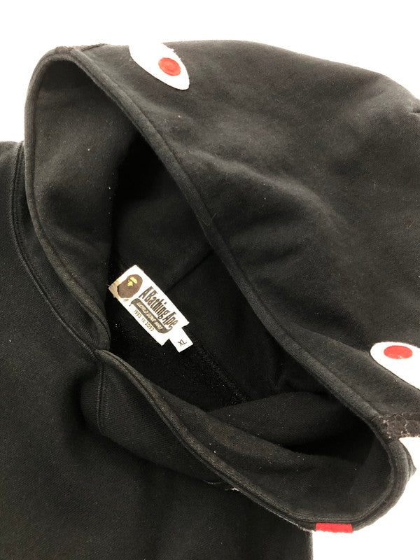 【中古品】【メンズ】 A BATHING APE ア ベイシング エイプ SHARK PULLOVER HOODIE 001PPA701013X シャーク プルオーバー フーディー パーカー トップス 142-260627-rt-06-tagh サイズ：XL カラー：ブラック 万代Net店
