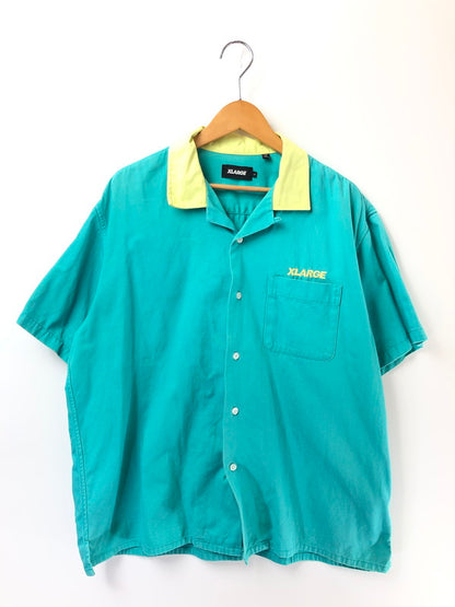 【中古品】【メンズ】 XLARGE エクストララージ SS OPEN COLLAR SHIRT 101202014007 ショートスリーブ オープンカラー シャツ 開襟シャツ トップス 142-260627-rt-04-tagh サイズ：L カラー：ターコイズ 万代Net店