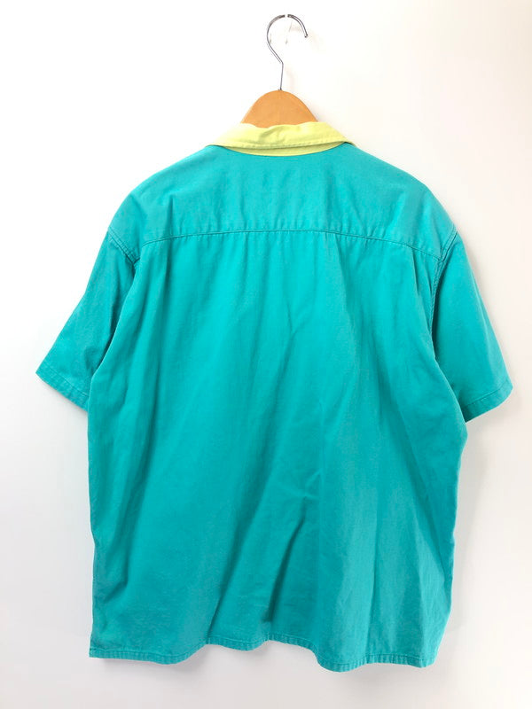 【中古品】【メンズ】 XLARGE エクストララージ SS OPEN COLLAR SHIRT 101202014007 ショートスリーブ オープンカラー シャツ 開襟シャツ トップス 142-260627-rt-04-tagh サイズ：L カラー：ターコイズ 万代Net店