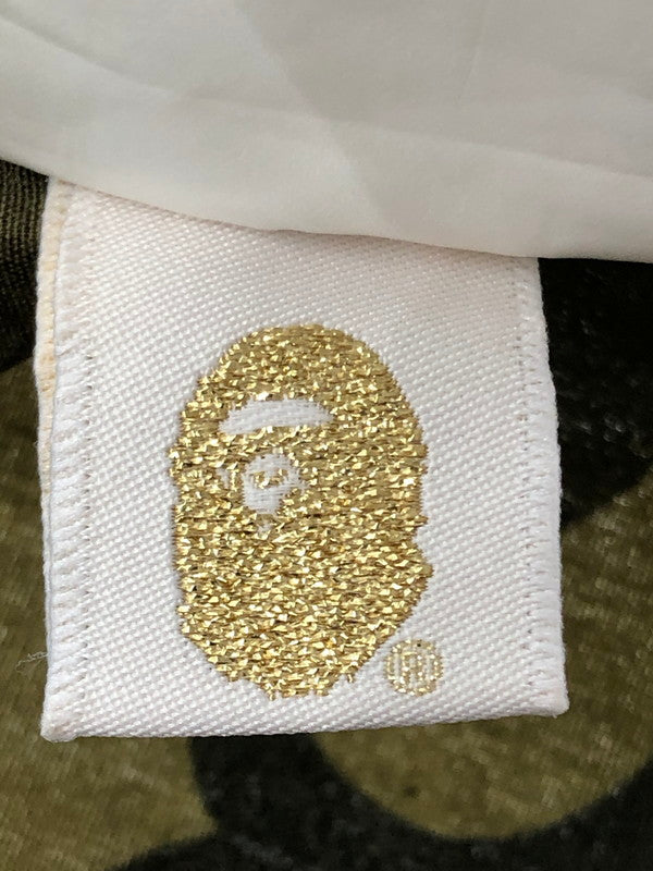 【中古品】【メンズ】 A BATHING APE ア ベイシング エイプ SS OPEN COLLAR SHIRT 001SHC801005X ショートスリーブ オープンカラー シャツ 開襟シャツ トップス 142-260627-rt-05-tagh サイズ：XL カラー：カーキ系/ホワイト 万代Net店