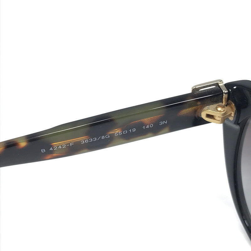 【中古品】【メンズ】 BURBERRY バーバリー SUNGLASSES B 4242-F サングラス アイウェア アクセサリー 183-260703-YY-26-tagh サイズ：55□19 140 カラー：ブラック/ブラウン 万代Net店
