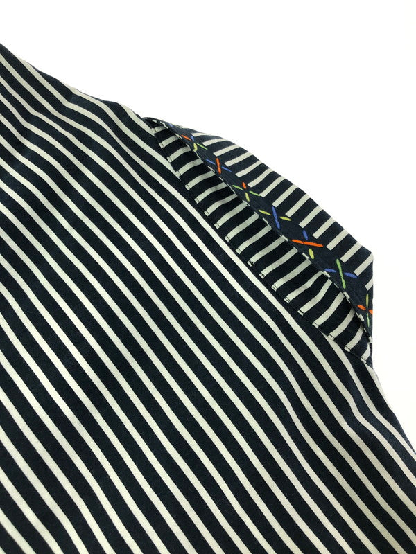 【中古品】【メンズ】 GIANNI VERSACE ジャンニ ヴェルサーチ L/S SHIRT ロング スリーブ シャツ トップス イタリア製 141-260702-rt-13-tag サイズ：46 カラー：ブラック 万代Net店