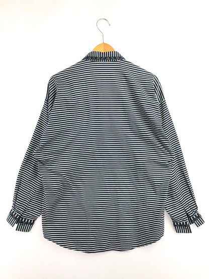 【中古品】【メンズ】 GIANNI VERSACE ジャンニ ヴェルサーチ L/S SHIRT ロング スリーブ シャツ トップス イタリア製 141-260702-rt-13-tag サイズ：46 カラー：ブラック 万代Net店