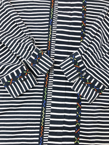 【中古品】【メンズ】 GIANNI VERSACE ジャンニ ヴェルサーチ L/S SHIRT ロング スリーブ シャツ トップス イタリア製 141-260702-rt-13-tag サイズ：46 カラー：ブラック 万代Net店