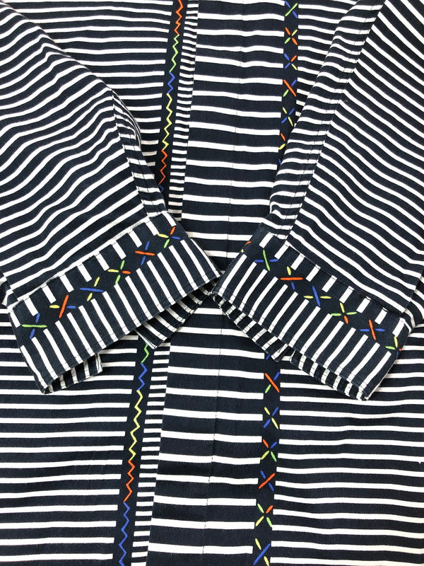 【中古品】【メンズ】 GIANNI VERSACE ジャンニ ヴェルサーチ L/S SHIRT ロング スリーブ シャツ トップス イタリア製 141-260702-rt-13-tag サイズ：46 カラー：ブラック 万代Net店