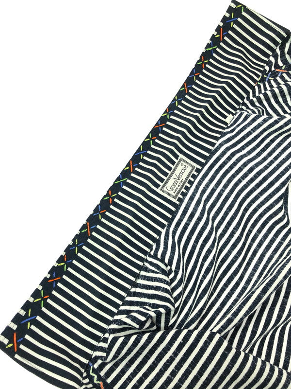 【中古品】【メンズ】 GIANNI VERSACE ジャンニ ヴェルサーチ L/S SHIRT ロング スリーブ シャツ トップス イタリア製 141-260702-rt-13-tag サイズ：46 カラー：ブラック 万代Net店