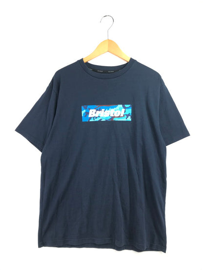 【中古品】【メンズ】 F.C.R.B. エフシーアールビー CAMOUFLAGE BOX LOGO TEE 222076 カモフラージュ ボックスロゴ Tシャツ 半袖Tシャツ 142-260629-na-06-tagh サイズ：XL カラー：ネイビー 万代Net店