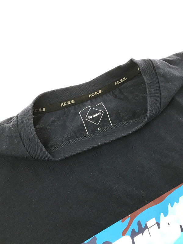 【中古品】【メンズ】 F.C.R.B. エフシーアールビー CAMOUFLAGE BOX LOGO TEE 222076 カモフラージュ ボックスロゴ Tシャツ 半袖Tシャツ 142-260629-na-06-tagh サイズ：XL カラー：ネイビー 万代Net店