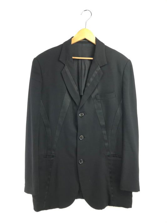 【現状渡し品】【メンズ】 YOHJI YAMAMOTO POUR HOMME ヨウジヤマモトプールオム HT-J01-103 WOOL TAILORED JACKET ウール テーラードジャケット 140-260629-na-23-tagh サイズ：2 カラー：ブラック 万代Net店