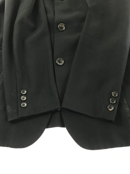 【現状渡し品】【メンズ】 YOHJI YAMAMOTO POUR HOMME ヨウジヤマモトプールオム HT-J01-103 WOOL TAILORED JACKET ウール テーラードジャケット 140-260629-na-23-tagh サイズ：2 カラー：ブラック 万代Net店