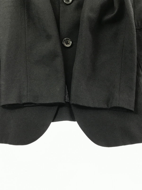 【現状渡し品】【メンズ】 YOHJI YAMAMOTO POUR HOMME ヨウジヤマモトプールオム HT-J01-103 WOOL TAILORED JACKET ウール テーラードジャケット 140-260629-na-23-tagh サイズ：2 カラー：ブラック 万代Net店