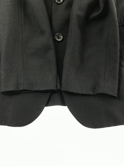 【現状渡し品】【メンズ】 YOHJI YAMAMOTO POUR HOMME ヨウジヤマモトプールオム HT-J01-103 WOOL TAILORED JACKET ウール テーラードジャケット 140-260629-na-23-tagh サイズ：2 カラー：ブラック 万代Net店
