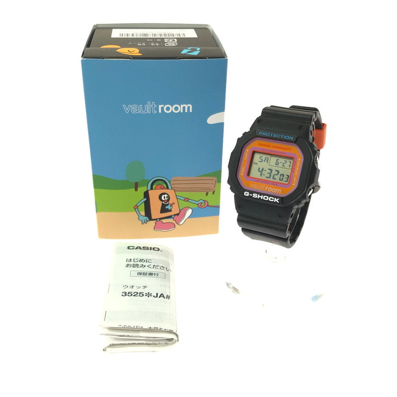 【中古品】【メンズ】 G-SHOCK × VAULTROOM ジーショック × ボルトルーム DIGITAL DW-5600VR26-1JR デジタル クォーツ 腕時計 196-260629-ty-01-tagh カラー：ブラック 万代Net店