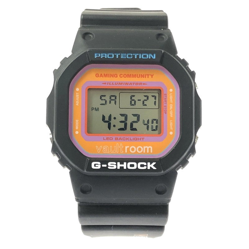 【中古品】【メンズ】 G-SHOCK × VAULTROOM ジーショック × ボルトルーム DIGITAL DW-5600VR26-1JR デジタル クォーツ 腕時計 196-260629-ty-01-tagh カラー：ブラック 万代Net店