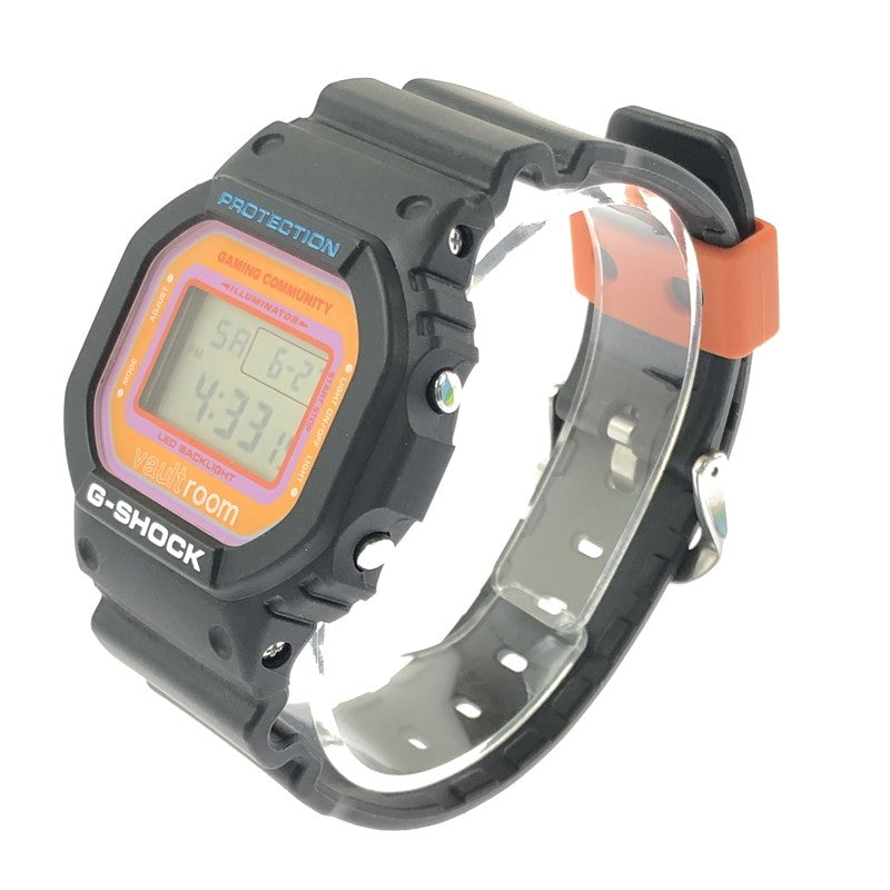 【中古品】【メンズ】 G-SHOCK × VAULTROOM ジーショック × ボルトルーム DIGITAL DW-5600VR26-1JR デジタル クォーツ 腕時計 196-260629-ty-01-tagh カラー：ブラック 万代Net店